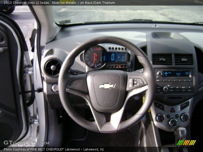 Silver Ice Metallic / Jet Black/Dark Titanium 2013 Chevrolet Sonic LS Sedan