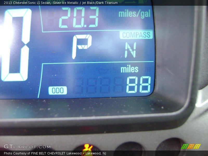 Silver Ice Metallic / Jet Black/Dark Titanium 2013 Chevrolet Sonic LS Sedan