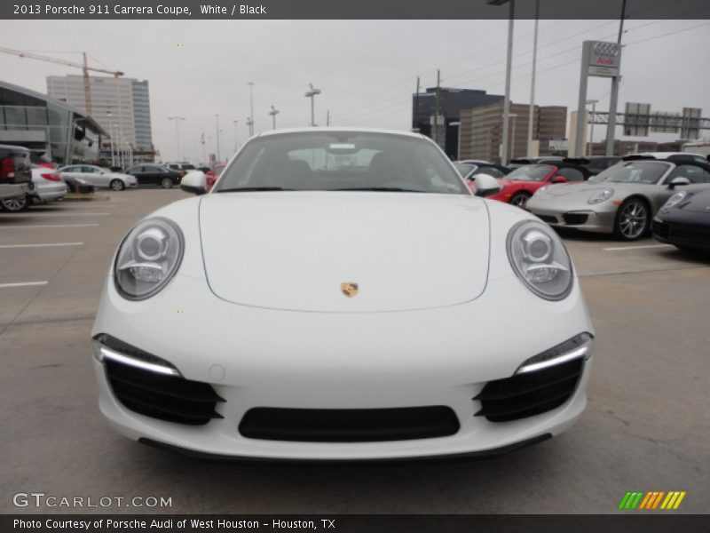 White / Black 2013 Porsche 911 Carrera Coupe