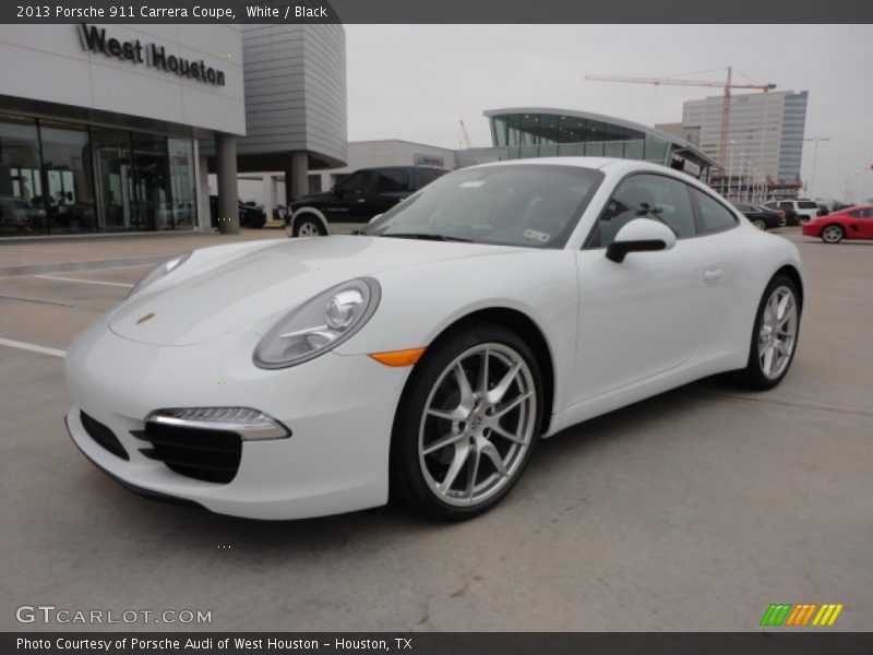 White / Black 2013 Porsche 911 Carrera Coupe