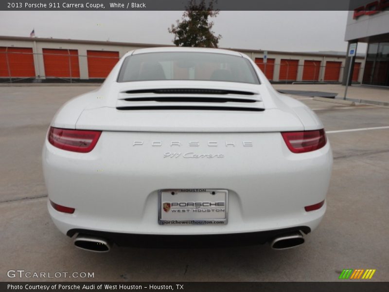 White / Black 2013 Porsche 911 Carrera Coupe