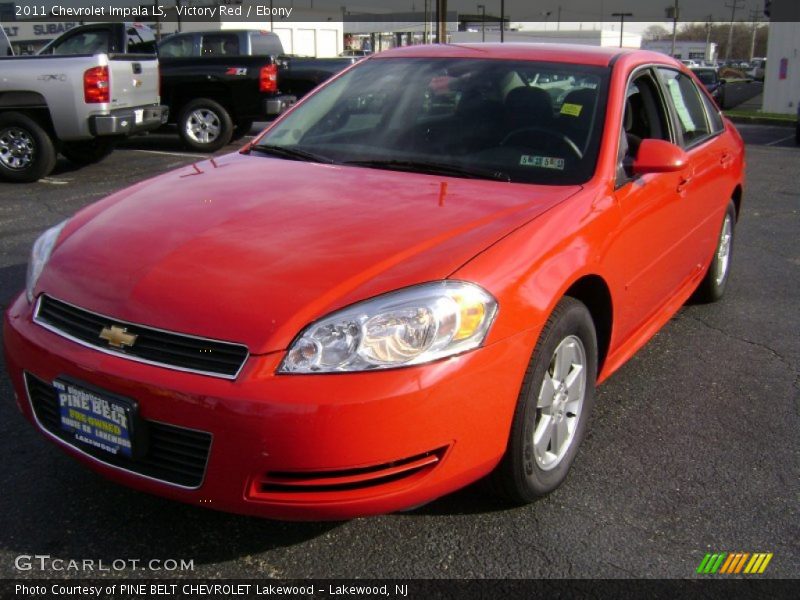 Victory Red / Ebony 2011 Chevrolet Impala LS