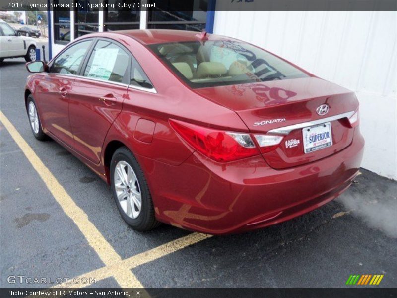 Sparkling Ruby / Camel 2013 Hyundai Sonata GLS