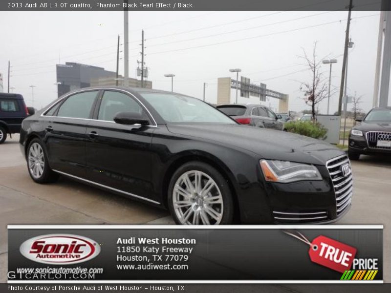 Phantom Black Pearl Effect / Black 2013 Audi A8 L 3.0T quattro
