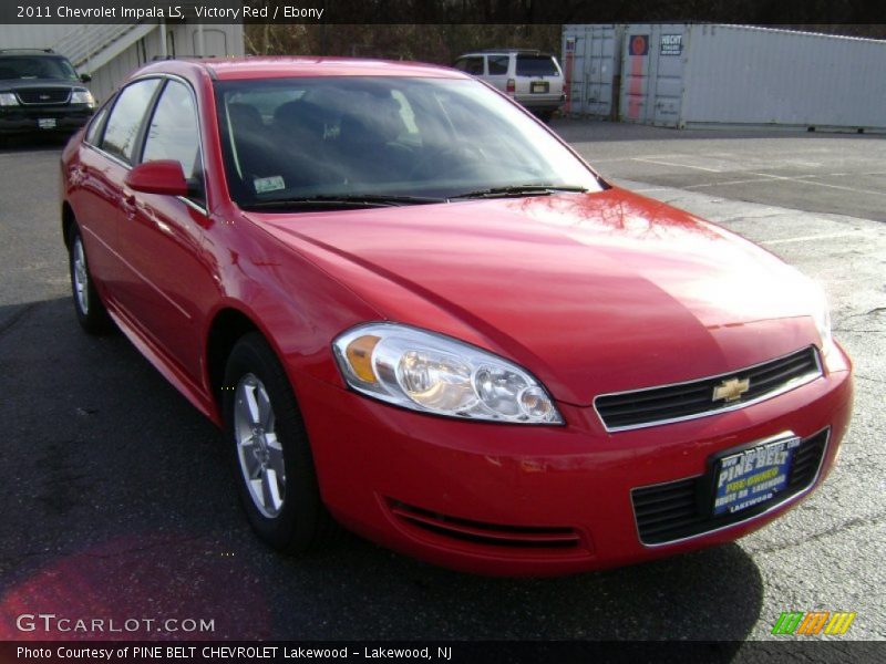 Victory Red / Ebony 2011 Chevrolet Impala LS