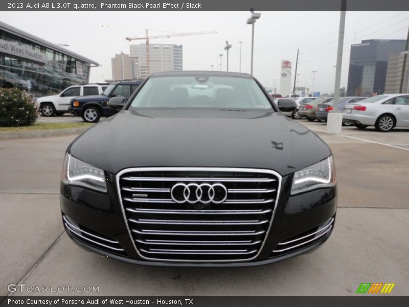 Phantom Black Pearl Effect / Black 2013 Audi A8 L 3.0T quattro