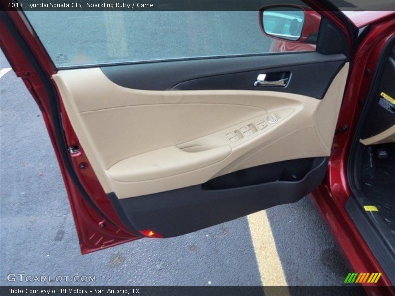 Sparkling Ruby / Camel 2013 Hyundai Sonata GLS