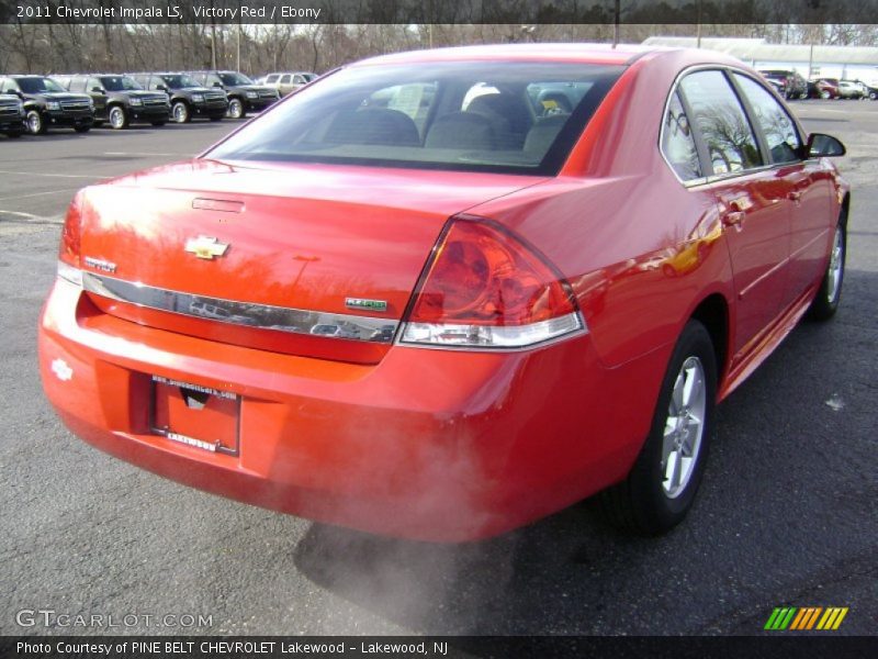 Victory Red / Ebony 2011 Chevrolet Impala LS