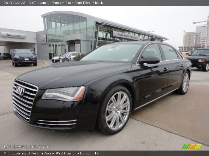 Phantom Black Pearl Effect / Black 2013 Audi A8 L 3.0T quattro