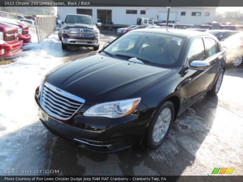 Black / Black 2013 Chrysler 200 Limited Sedan