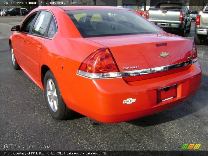 Victory Red / Ebony 2011 Chevrolet Impala LS