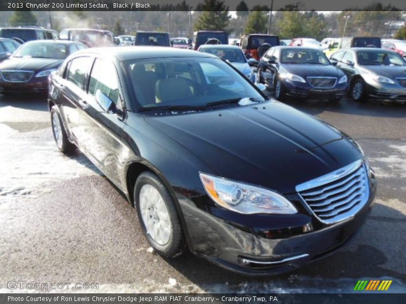 Black / Black 2013 Chrysler 200 Limited Sedan