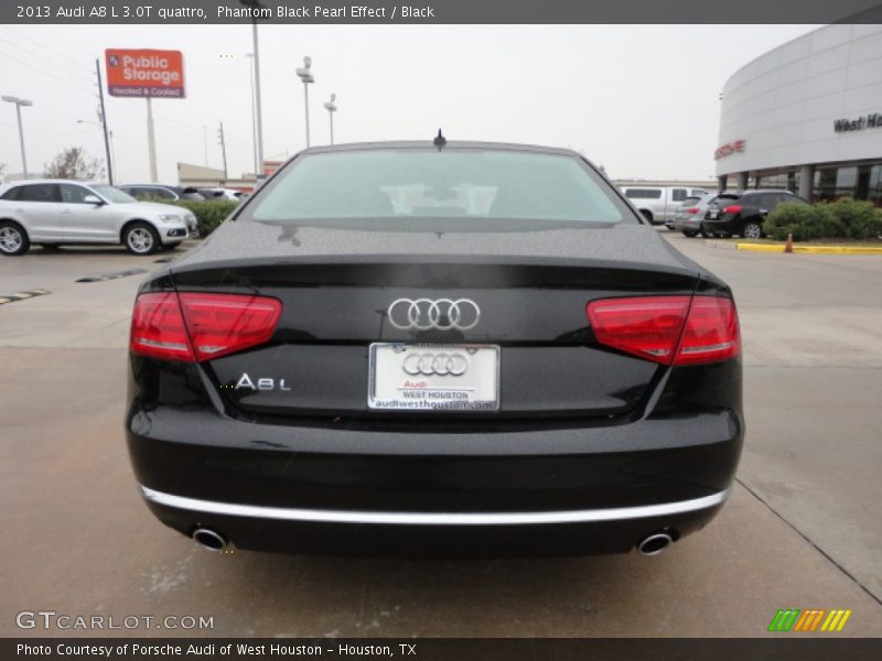 Phantom Black Pearl Effect / Black 2013 Audi A8 L 3.0T quattro