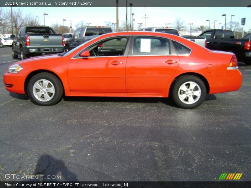 Victory Red / Ebony 2011 Chevrolet Impala LS