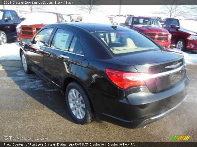 Black / Black 2013 Chrysler 200 Limited Sedan