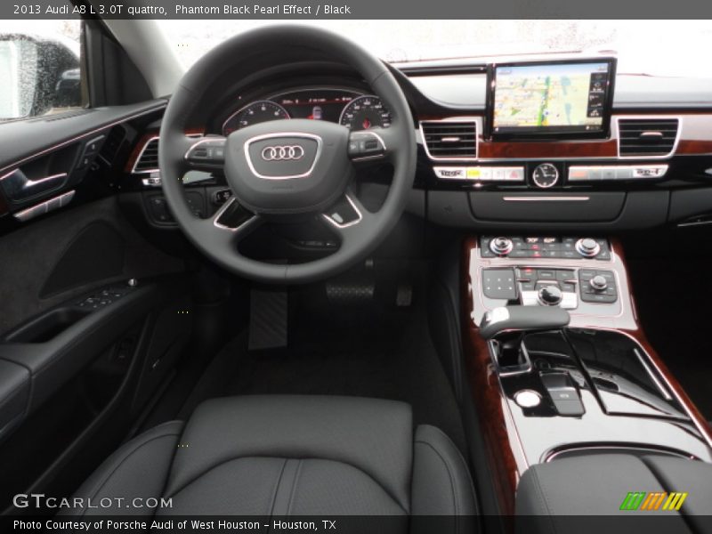 Phantom Black Pearl Effect / Black 2013 Audi A8 L 3.0T quattro