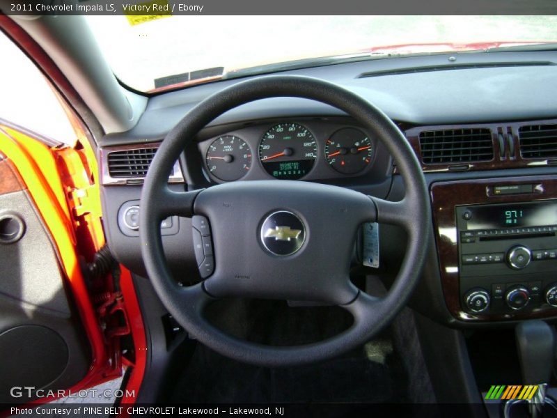 Victory Red / Ebony 2011 Chevrolet Impala LS