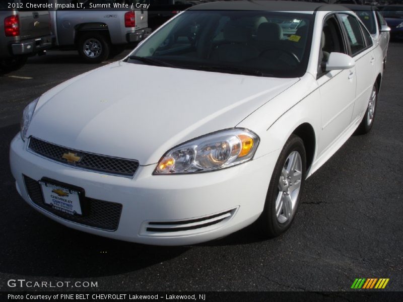 Summit White / Gray 2012 Chevrolet Impala LT