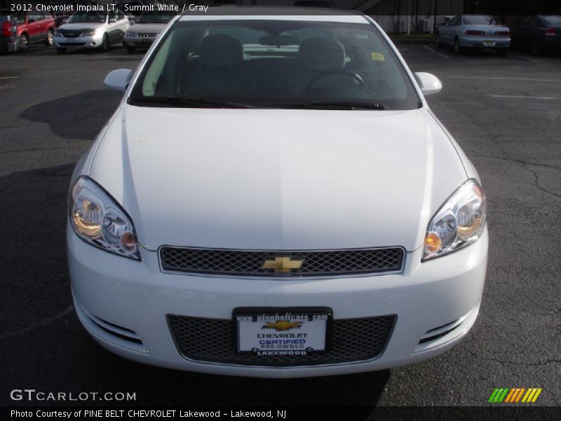 Summit White / Gray 2012 Chevrolet Impala LT