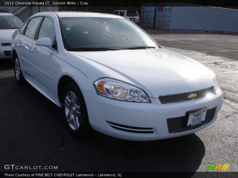 Summit White / Gray 2012 Chevrolet Impala LT