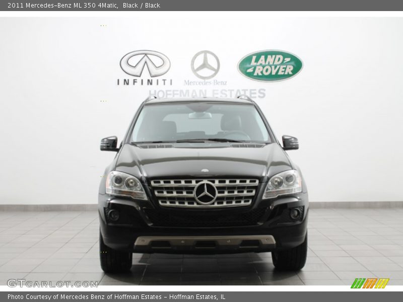 Black / Black 2011 Mercedes-Benz ML 350 4Matic