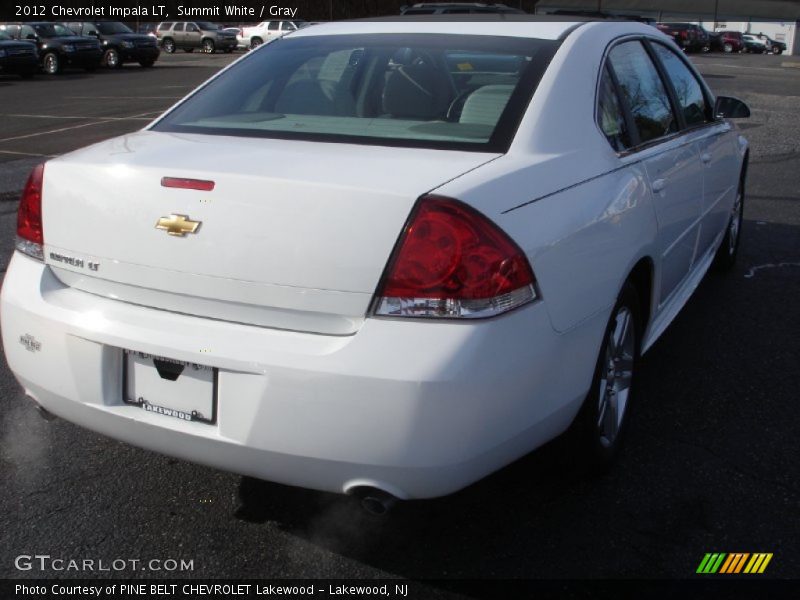 Summit White / Gray 2012 Chevrolet Impala LT