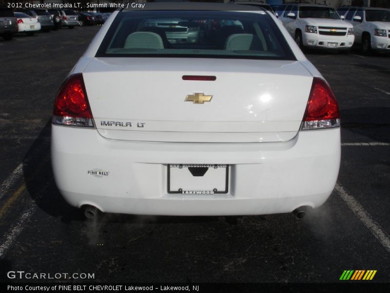 Summit White / Gray 2012 Chevrolet Impala LT