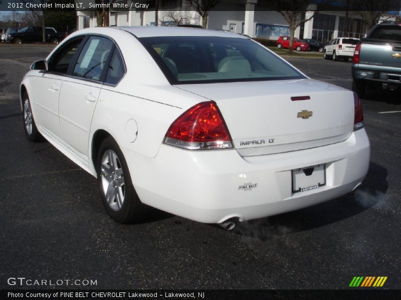 Summit White / Gray 2012 Chevrolet Impala LT