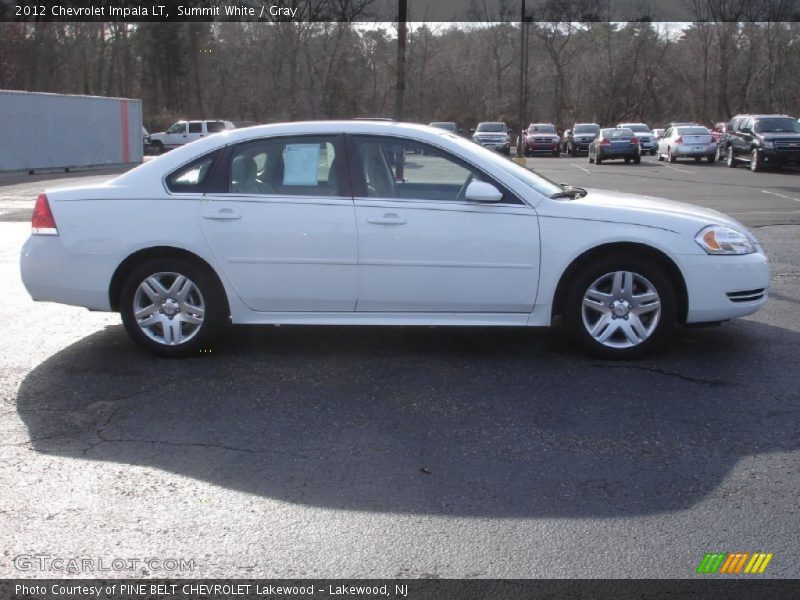 Summit White / Gray 2012 Chevrolet Impala LT