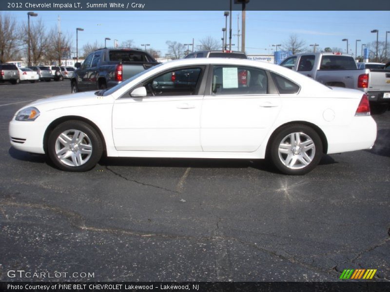 Summit White / Gray 2012 Chevrolet Impala LT