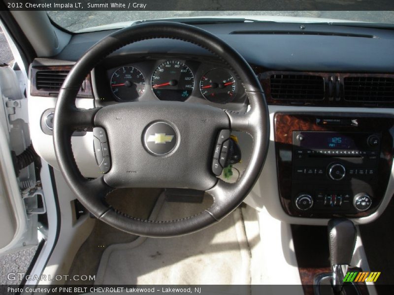 Summit White / Gray 2012 Chevrolet Impala LT