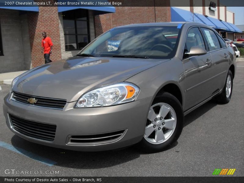 Amber Bronze Metallic / Neutral Beige 2007 Chevrolet Impala LT