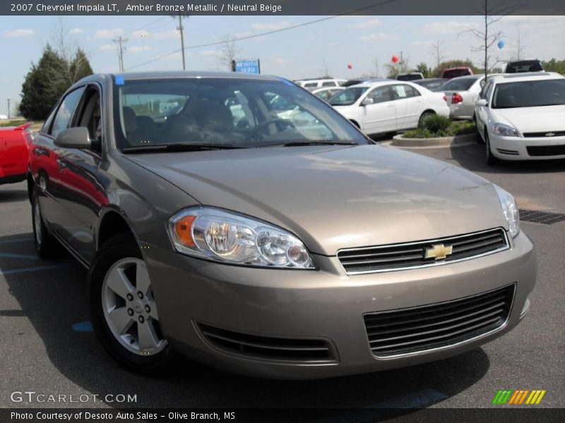 Amber Bronze Metallic / Neutral Beige 2007 Chevrolet Impala LT