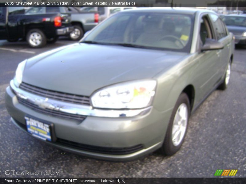 Silver Green Metallic / Neutral Beige 2005 Chevrolet Malibu LS V6 Sedan