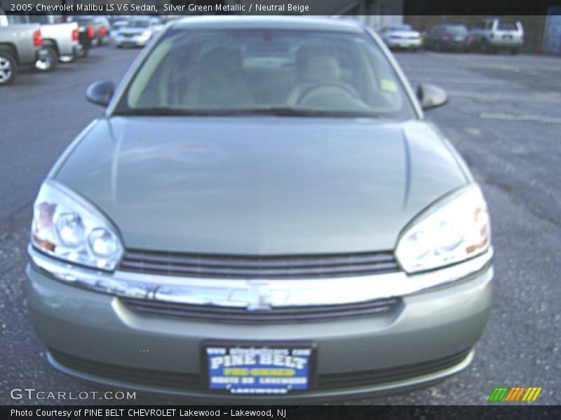 Silver Green Metallic / Neutral Beige 2005 Chevrolet Malibu LS V6 Sedan