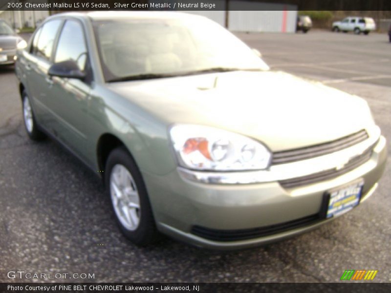 Silver Green Metallic / Neutral Beige 2005 Chevrolet Malibu LS V6 Sedan
