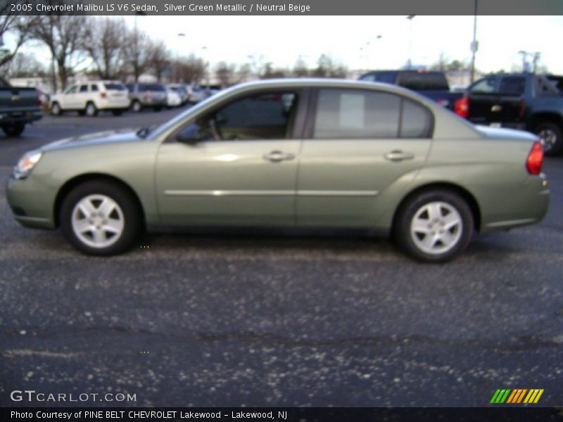 Silver Green Metallic / Neutral Beige 2005 Chevrolet Malibu LS V6 Sedan