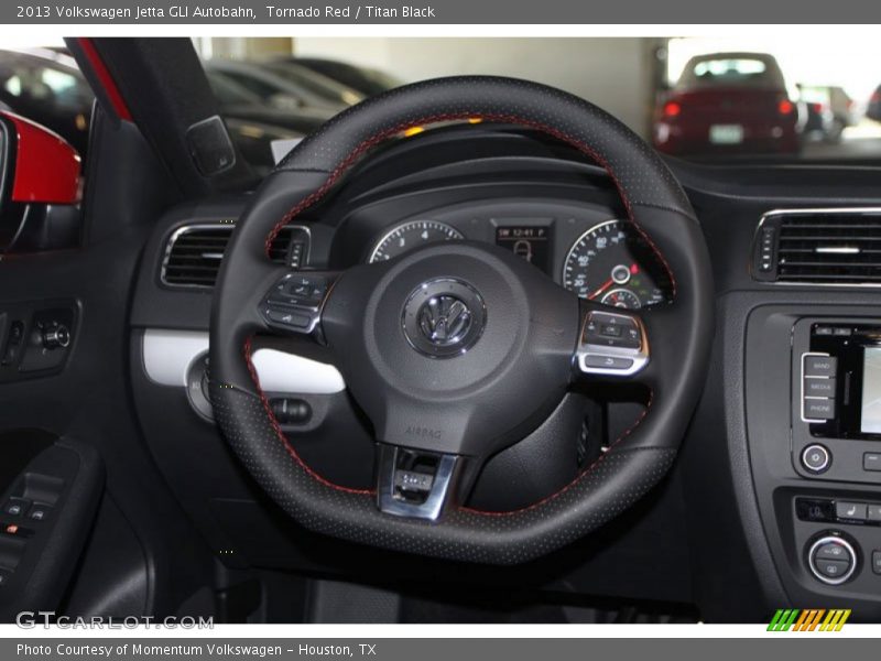 Tornado Red / Titan Black 2013 Volkswagen Jetta GLI Autobahn