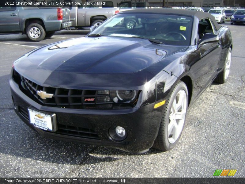 Black / Black 2012 Chevrolet Camaro LT/RS Convertible