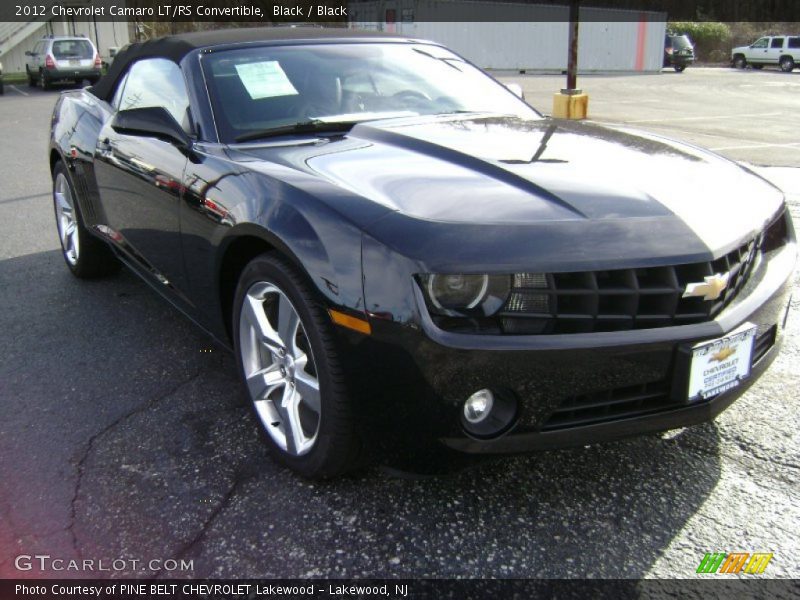 Black / Black 2012 Chevrolet Camaro LT/RS Convertible
