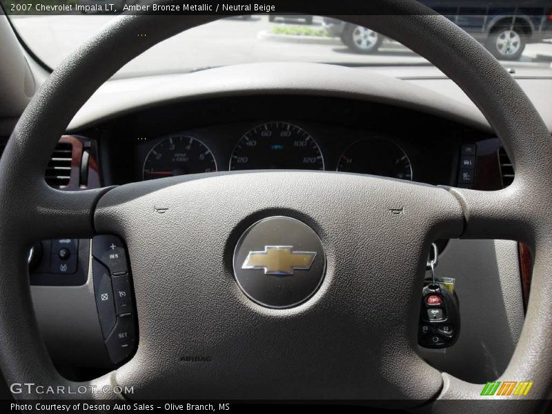 Amber Bronze Metallic / Neutral Beige 2007 Chevrolet Impala LT