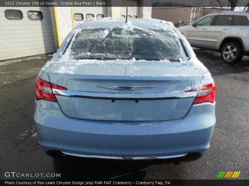 Crystal Blue Pearl / Black 2013 Chrysler 200 LX Sedan