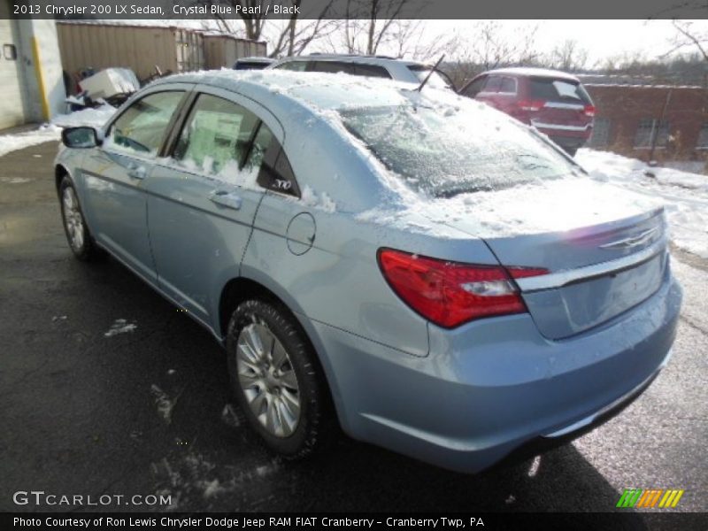 Crystal Blue Pearl / Black 2013 Chrysler 200 LX Sedan