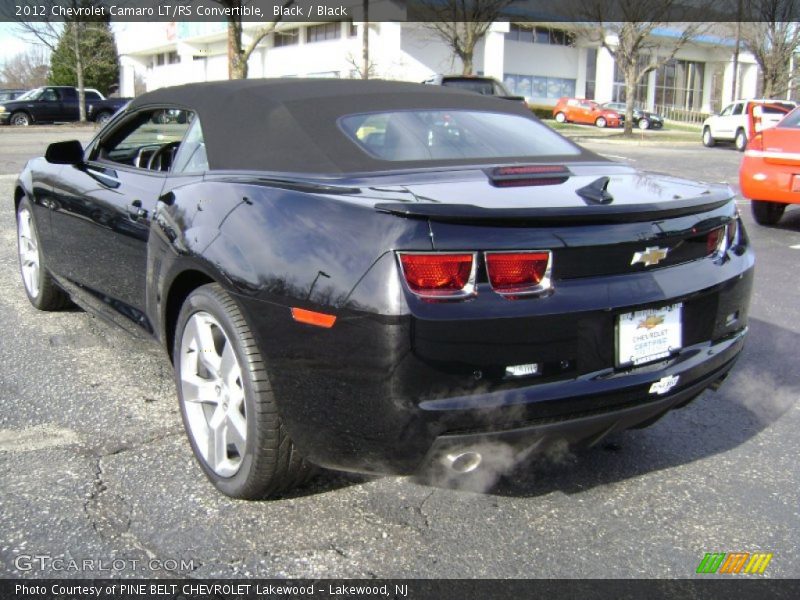Black / Black 2012 Chevrolet Camaro LT/RS Convertible