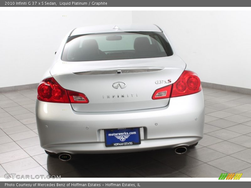 Liquid Platinum / Graphite 2010 Infiniti G 37 x S Sedan