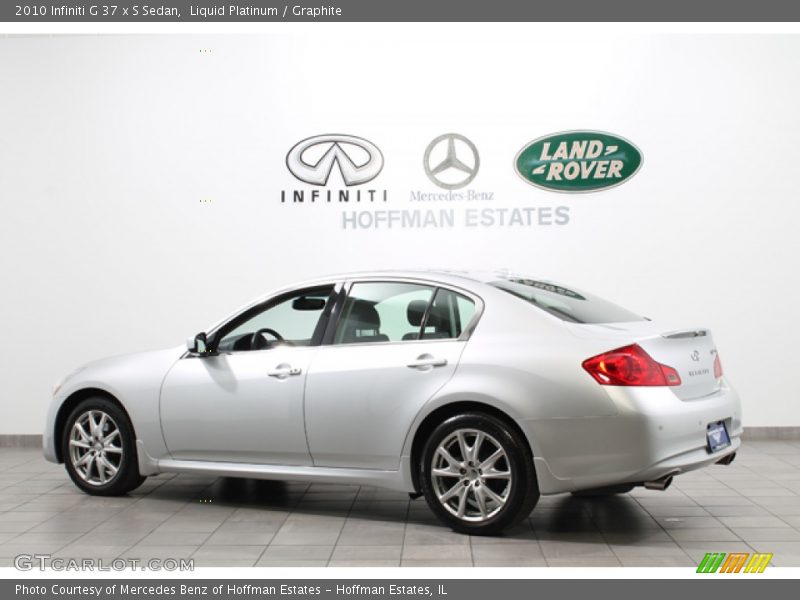 Liquid Platinum / Graphite 2010 Infiniti G 37 x S Sedan