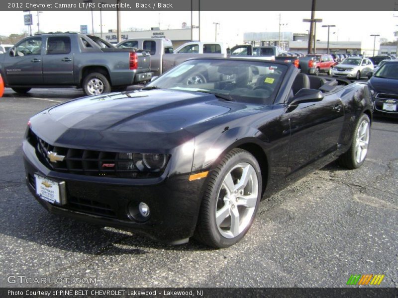 Black / Black 2012 Chevrolet Camaro LT/RS Convertible