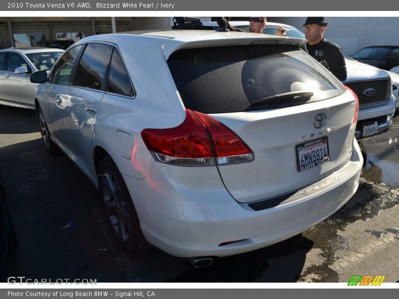 Blizzard White Pearl / Ivory 2010 Toyota Venza V6 AWD