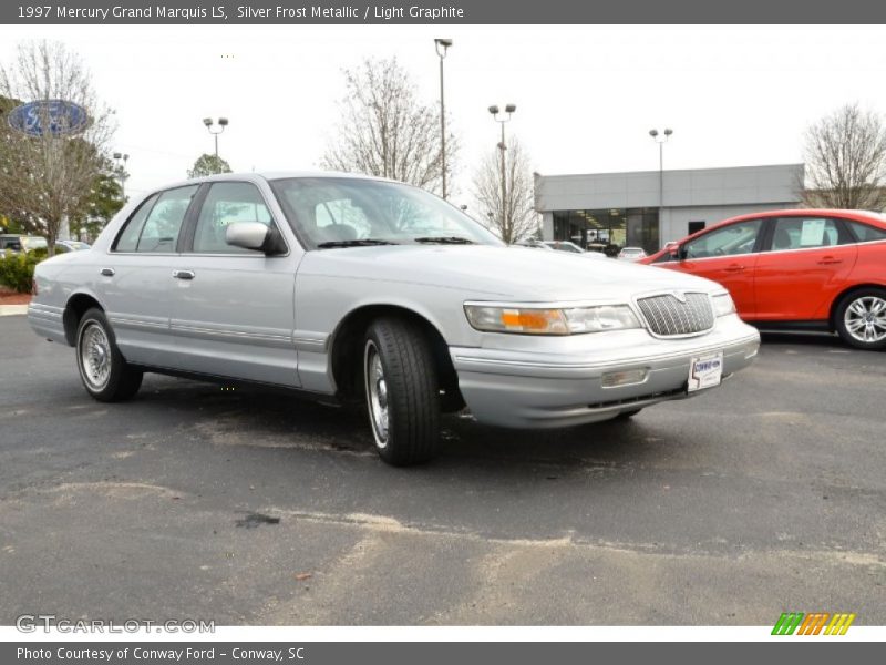 Silver Frost Metallic / Light Graphite 1997 Mercury Grand Marquis LS