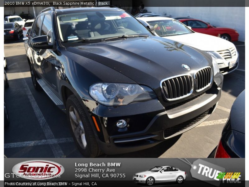 Black Sapphire Metallic / Black 2010 BMW X5 xDrive30i